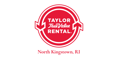 Taylor Rental Logo | logo with red background and clockwise arrows | RI Home Show Sponsor