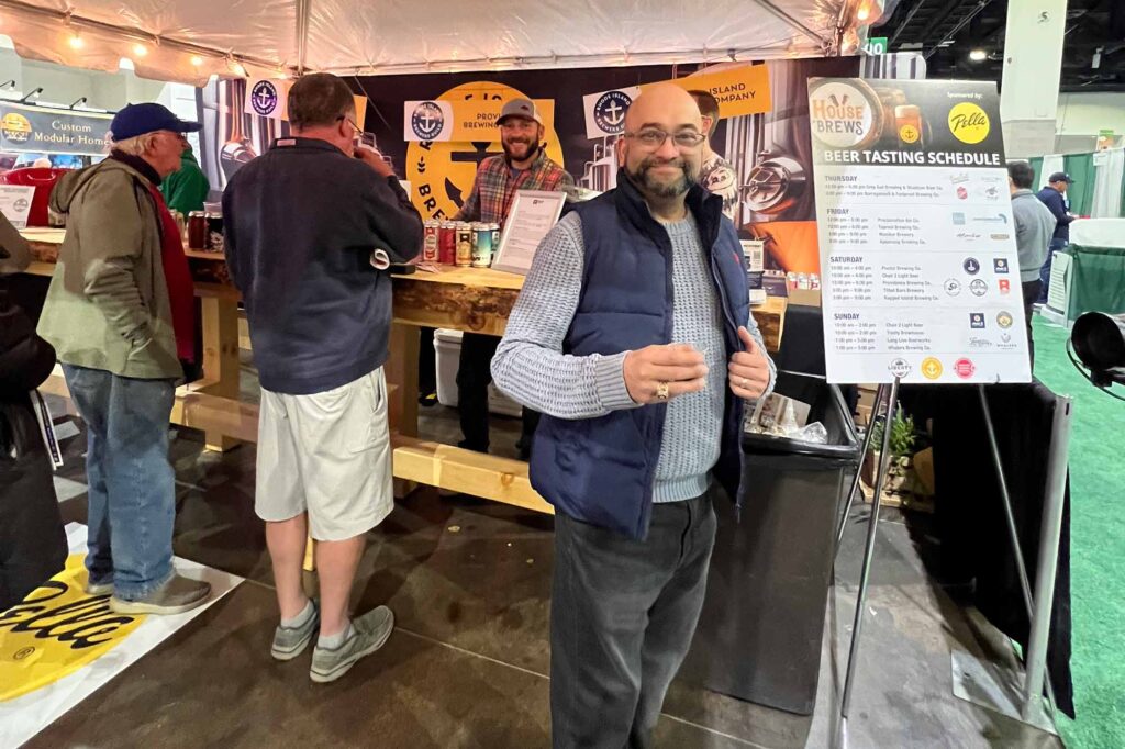 House of Brews at the RI Home Show | People holding beer at the House of Brews Feature at the RI Home Show | RI Home Show