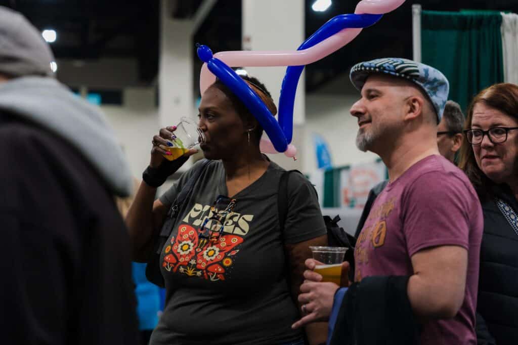 House of Brews at the RI Home Show | People drinking beer at the House of Brews feature at the RI Home Show | RI Home Show